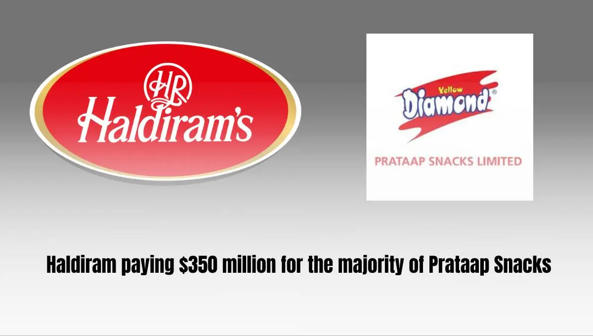 Haldiram's is in talks to acquire a majority stake in listed rival Prataap Snacks